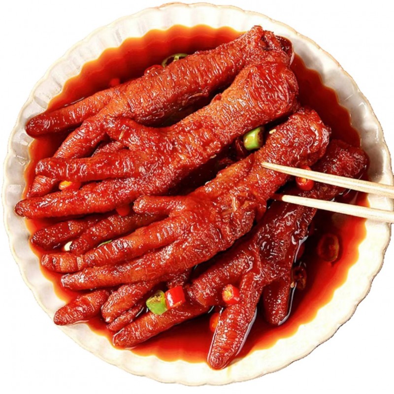 40只虎皮凤爪鸡爪子零食夜宵饱腹解馋下酒菜卤味休闲食品独立包装