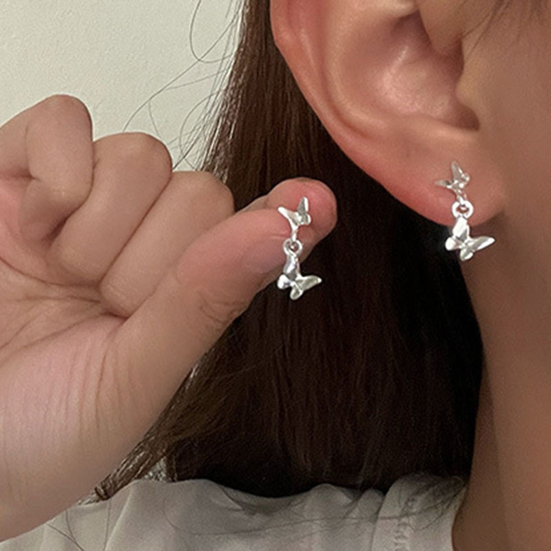 轻奢高级感圆圈耳环女超百搭质感光面金属耳圈耳饰小众设计感耳钉