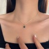 日常百搭S925纯银锆石项链女轻奢高级感不掉色简约锁骨链配饰批发