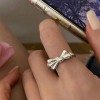925纯银几何戒指女轻奢素圈食指戒尾戒开口戒小众高级感饰品批发