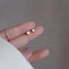 s925纯银耳针高级感蝴蝶结耳钉女耳环2025新款爆款养耳洞防堵耳饰