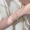 天然海蓝宝山茶花手串ins小众精致高级设计感高颜值学生闺蜜手饰