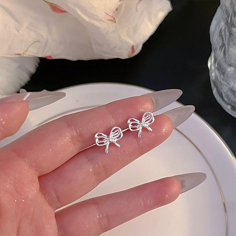 养耳洞耳钉女925银针耳环简约百搭耳骨钉睡觉免摘耳棒耳饰925纯银