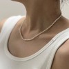 法式慵懒珍珠项链女小众高级感气质百搭锁骨链2025年新款毛衣颈链