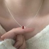 日常百搭S925纯银锆石项链女轻奢高级感不掉色简约锁骨链配饰批发