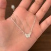 2025新款简约素银珍珠蓝宝石项链女百搭不掉色高级设计感锁骨链批