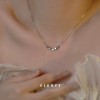 S925纯银珍珠花朵极简风项链女小众百搭精致高级感锁骨链项链批发