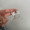 轻奢高级感圆圈耳环女超百搭质感光面金属耳圈耳饰小众设计感耳钉