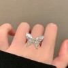 925纯银几何戒指女轻奢素圈食指戒尾戒开口戒小众高级感饰品批发