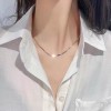 S925纯银单钻项链女春甜酷风网红配饰轻奢小众设计师款锁骨链项坠