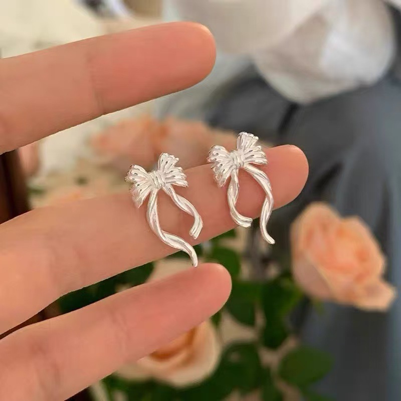 925银针时尚简约耳钉ins风轻奢精致气质耳环混批耳饰直播饰品批发