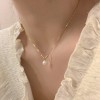 法式慵懒珍珠项链女小众高级感气质百搭锁骨链2025年新款毛衣颈链