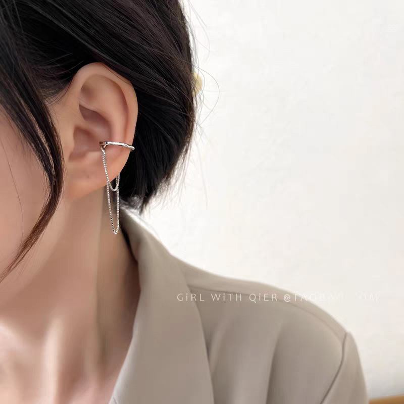 法式金属圆圈耳圈素圈耳环新款潮小众设计感独特气质耳饰女显脸小