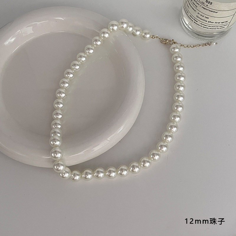 法式慵懒珍珠项链女小众高级感气质百搭锁骨链2025年新款毛衣颈链