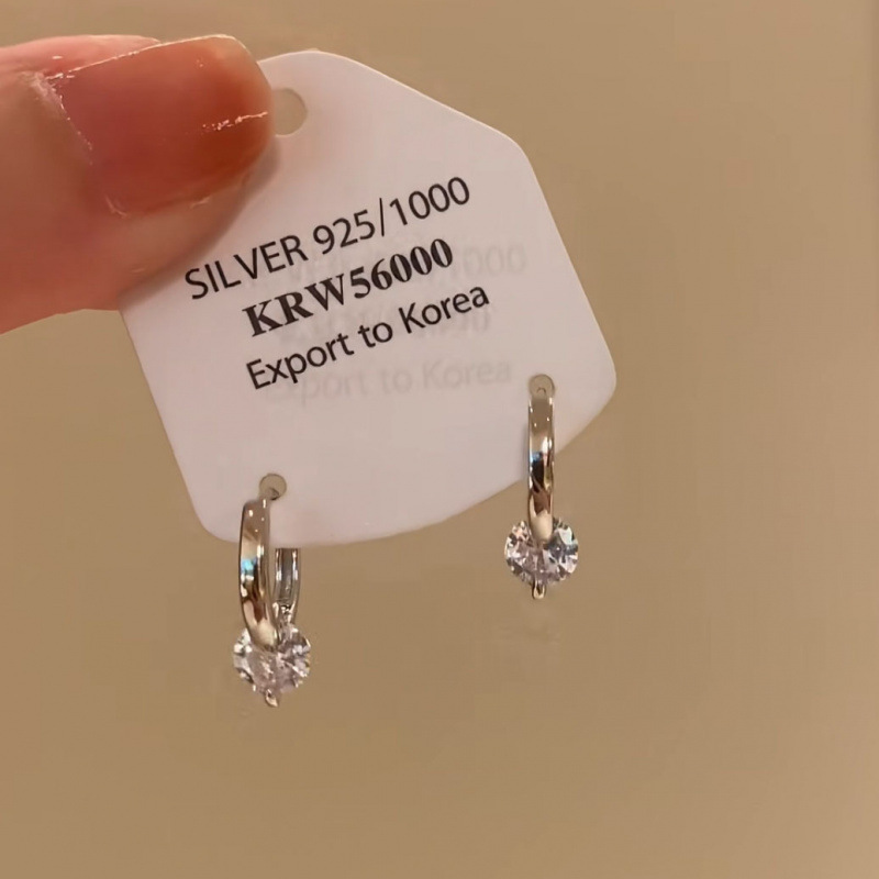轻奢高级感圆圈耳环女超百搭质感光面金属耳圈耳饰小众设计感耳钉