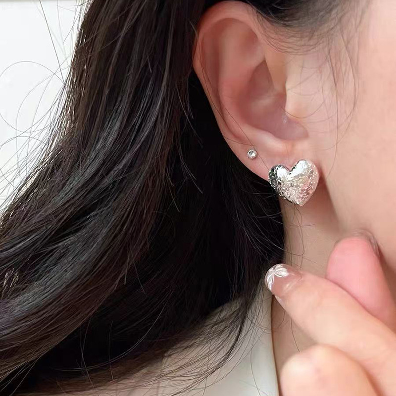 925银针时尚简约耳钉ins风轻奢精致气质耳环混批耳饰直播饰品批发