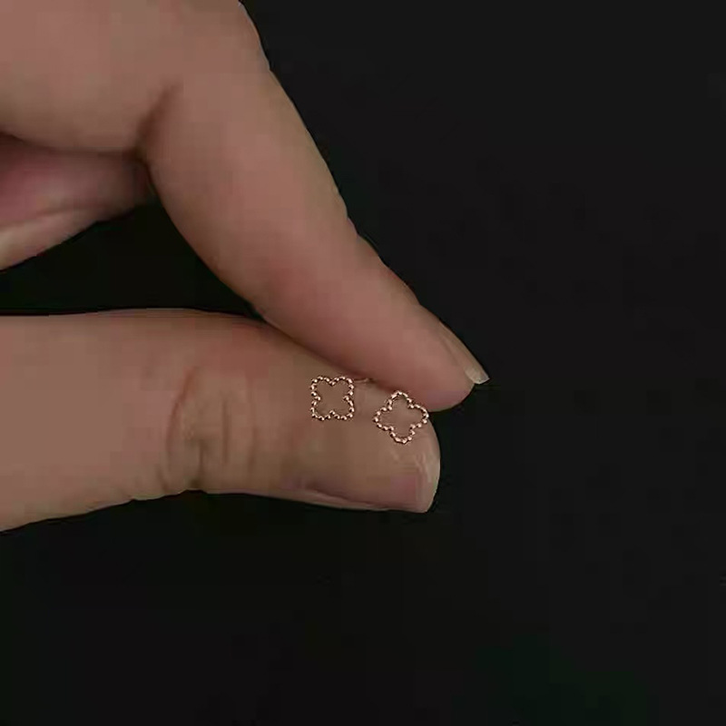 925银针时尚简约耳钉ins风轻奢精致气质耳环混批耳饰直播饰品批发