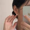 s925纯银耳针高级感蝴蝶结耳钉女耳环2025新款爆款养耳洞防堵耳饰