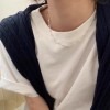 韩系ins极简银色蝴蝶结项链温柔百搭锁骨链小众高级感项饰配饰女