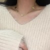 日常百搭S925纯银锆石项链女轻奢高级感不掉色简约锁骨链配饰批发