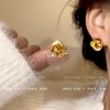 S925银针秋冬轻奢小众珍珠耳钉女精致高级感耳环百搭气质耳饰批发