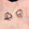 s925银耳环女轻奢高级感耳饰小众简约耳扣经典ins风耳圈饰品批发