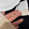 2025年新款百搭简约珍珠耳环女时尚气质小众设计高级感耳钉耳饰