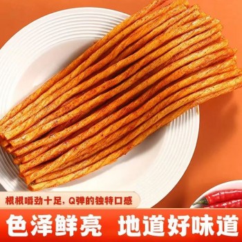 One-tendon beef tendon spicy strips internet celebrity snacks snacks whole box wholesale childhood nostalgic spicy strips