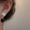 轻奢高级感圆圈耳环女超百搭质感光面金属耳圈耳饰小众设计感耳钉