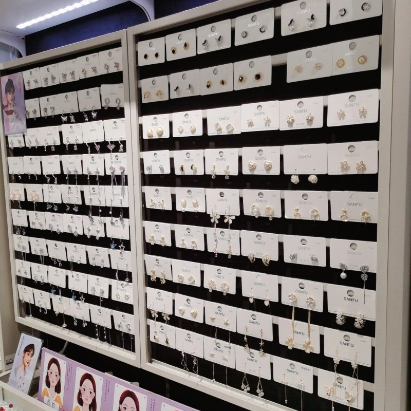 s925银针地摊耳环女法式复古蝴蝶形状高级感气质夜市小耳钉耳饰