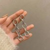 镀真金S925纯银针2024新款金属耳环小众设计感冷淡风气质高级耳钉