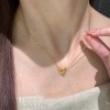 太钢金葫芦跑环相扣吊坠细款女款新中式锁骨链轻奢高级感精致项链