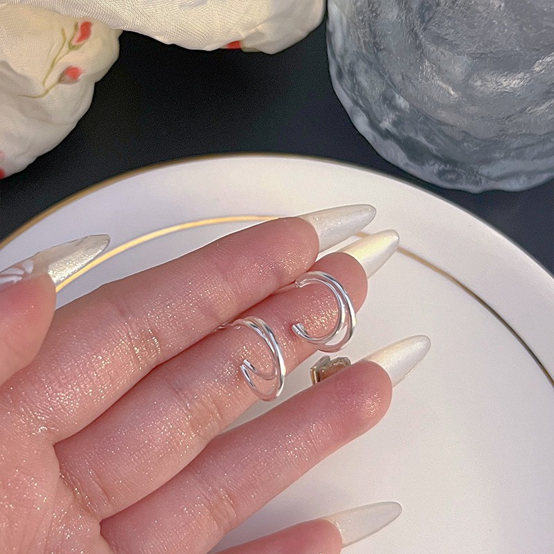 养耳洞耳钉女925银针耳环简约百搭耳骨钉睡觉免摘耳棒耳饰925纯银