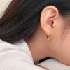 925纯银针高级感法式小金豆豆耳钉女简约小巧耳环冷淡风百搭耳饰