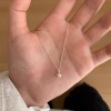 温柔蝴蝶珍珠项链配裙子女轻奢小众高级感锁骨链2024新款颈链配饰