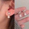 养耳洞耳钉女925银针耳环简约百搭耳骨钉睡觉免摘耳棒耳饰925纯银