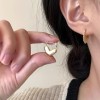 925银耳环耳圈耳骨钉养耳洞小众高级感素圈圆圈耳扣耳钉耳饰女