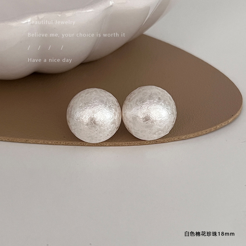 养耳洞珍珠耳钉女2025年新款s925银针耳环轻奢百搭小众设计耳饰