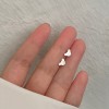 s925纯银耳针高级感蝴蝶结耳钉女耳环2025新款爆款养耳洞防堵耳饰