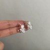 轻奢高级感圆圈耳环女超百搭质感光面金属耳圈耳饰小众设计感耳钉