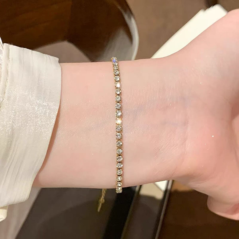 高级感轻奢锆石星星爱心手链女时尚百搭经典跨境手链首饰批发
