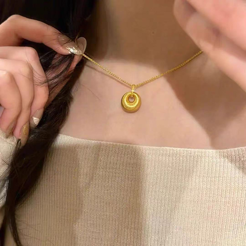 日常百搭S925纯银锆石项链女轻奢高级感不掉色简约锁骨链配饰批发