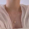 复古彩虹豆豆圆珠项链女多巴胺简约小众设计锁骨链时尚颈链饰品