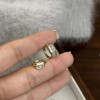 s925银耳环女轻奢高级感耳饰小众简约耳扣经典ins风耳圈饰品批发