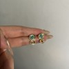 轻奢高级感圆圈耳环女超百搭质感光面金属耳圈耳饰小众设计感耳钉