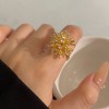 小众设计爱心戒指女可调节素银食指戒高级感指环时尚个性百搭手饰