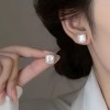 2025新款S925银针复古港风珍珠耳钉女轻奢高级感小众秋冬耳环耳饰
