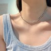温柔蝴蝶珍珠项链配裙子女轻奢小众高级感锁骨链2024新款颈链配饰