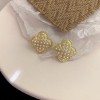 镀真金S925纯银针2024新款金属耳环小众设计感冷淡风气质高级耳钉