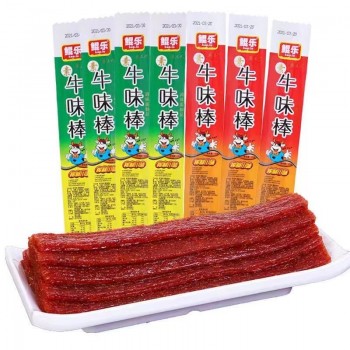 Kunle Beef Flavor Stick Spicy Strips Childhood Nostalgia Snacks Spicy Craving Campus Snacks Wholesale Vegetarian Beef Gluten Gluten 16g